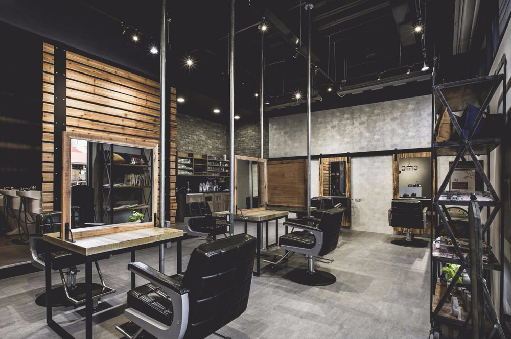 灰色理發(fā)店是什么裝修設計風格？