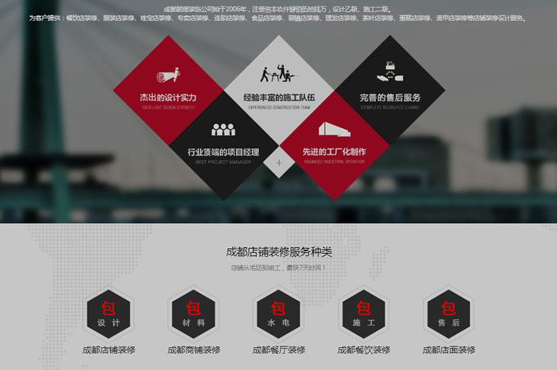 成都裝修店鋪正規(guī)公司專業(yè)施工和設計